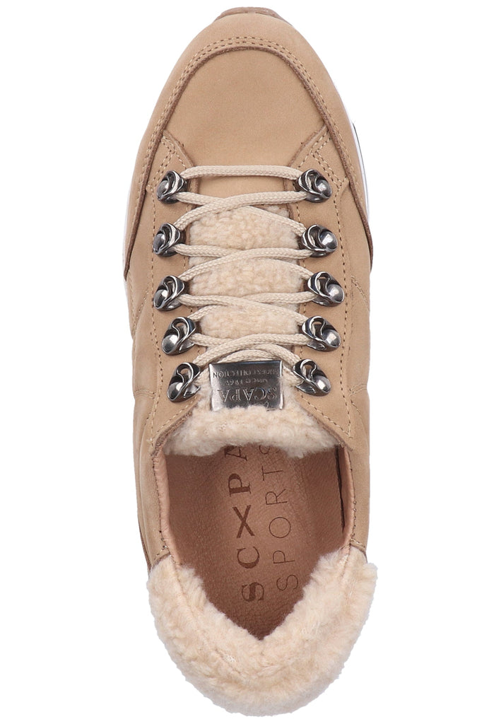Scapa Sneaker Leder Taupe