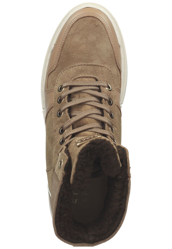 Scapa Sneaker Leder Taupe Warmfutter