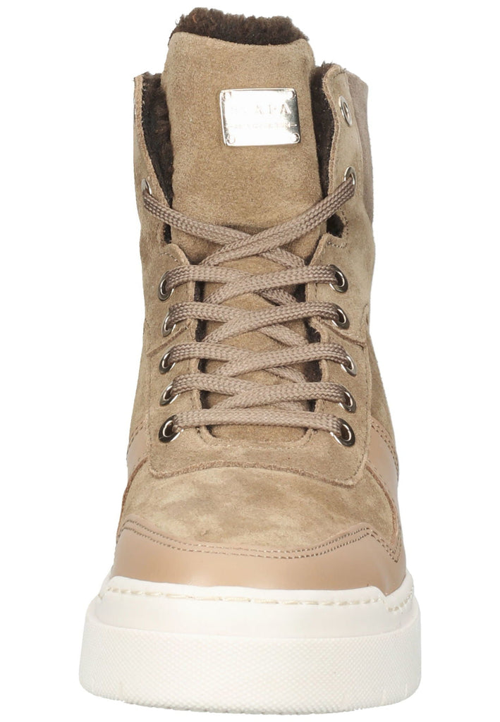 Scapa Sneaker Leder Taupe Warmfutter