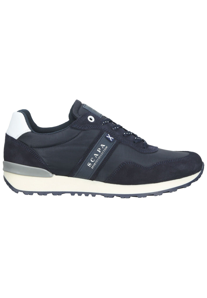 Scapa Sneaker Leder/Textil Beige/Blau