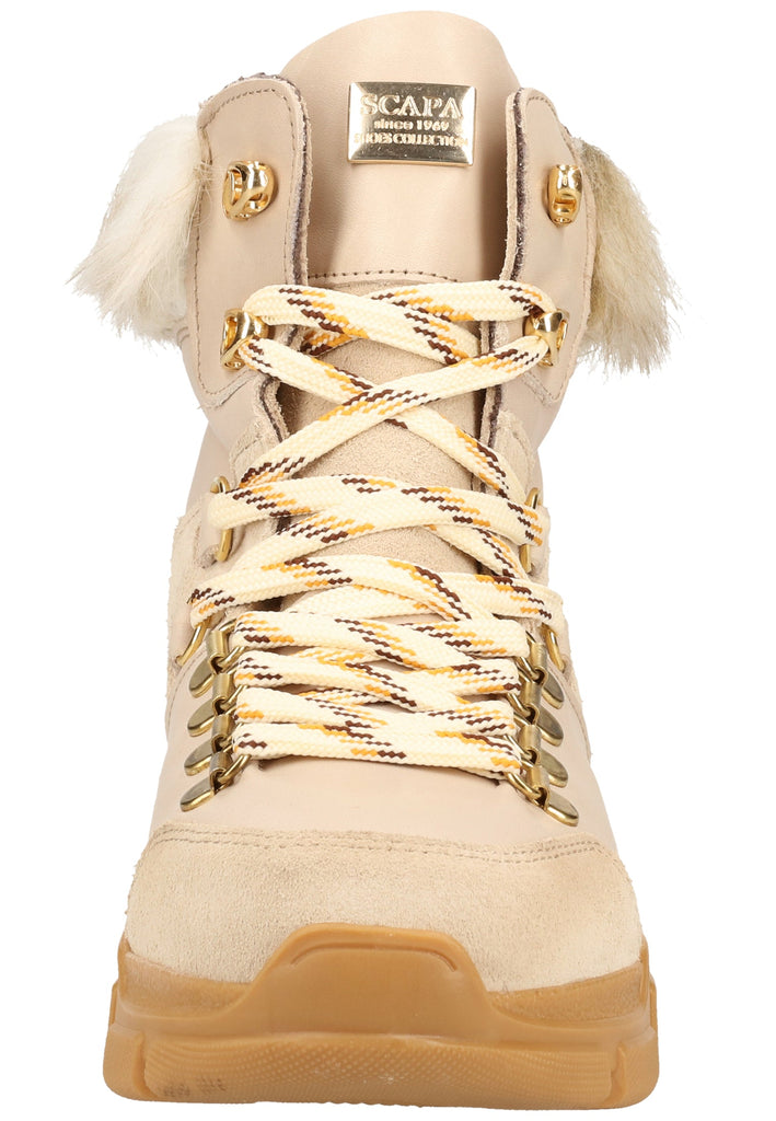 Scapa Stiefelette Leder Beige