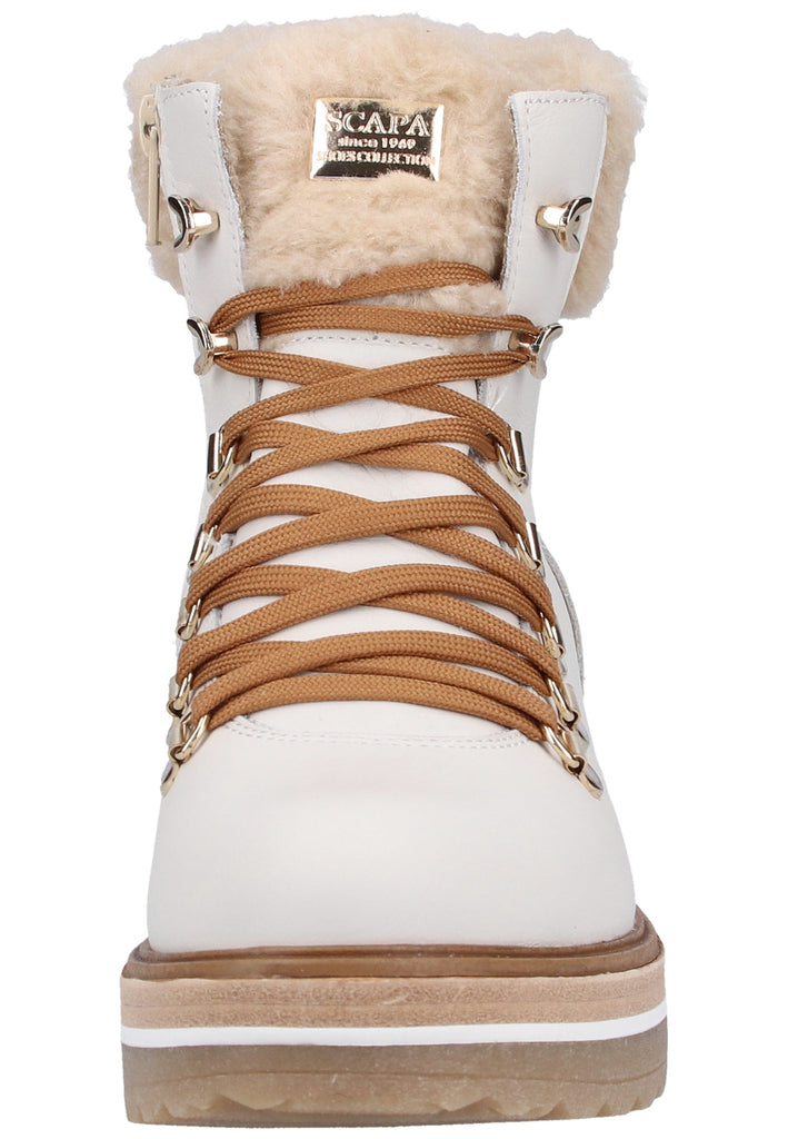 Scapa Stiefelette Leder Hellgrau