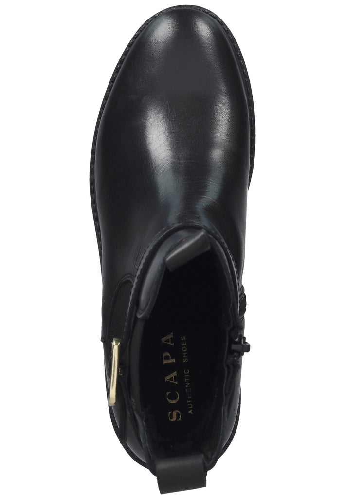Scapa Stiefelette Leder Schwarz