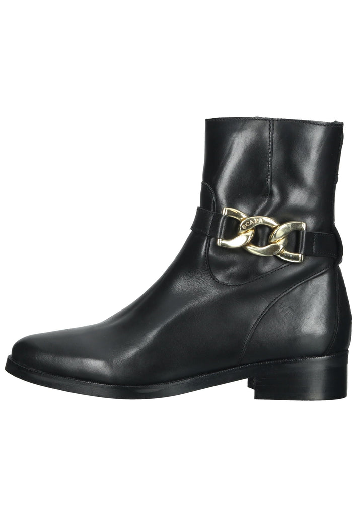Scapa Stiefelette Leder Schwarz