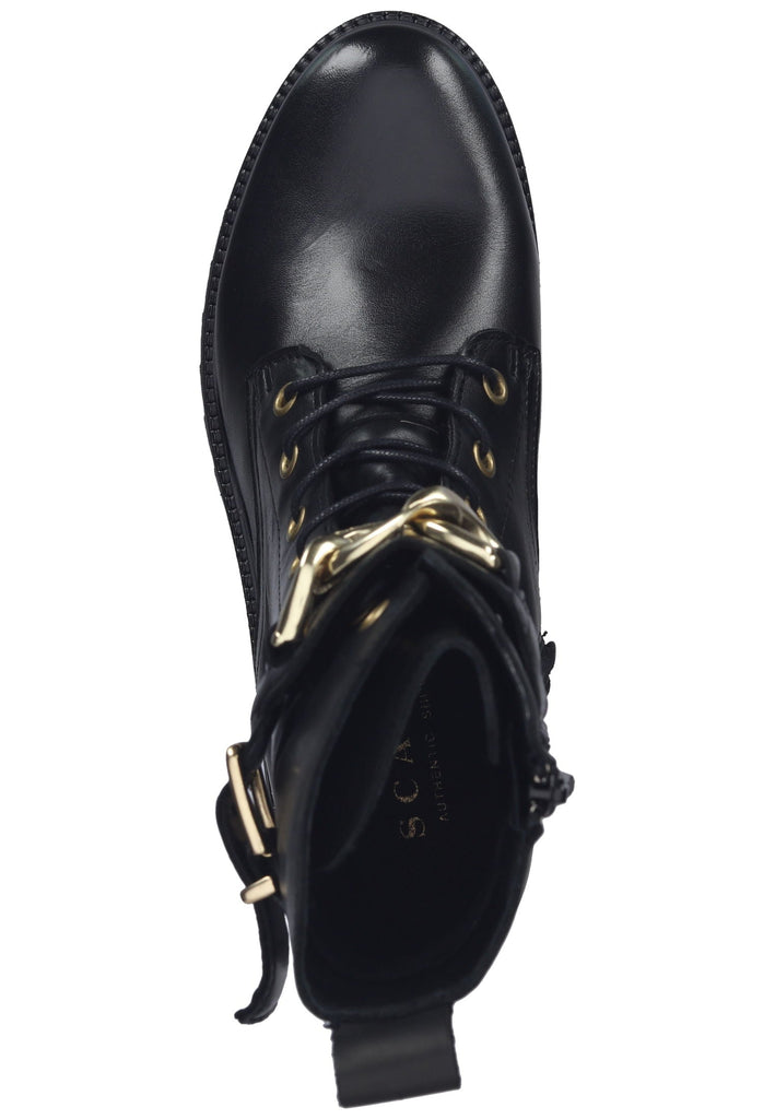 Scapa Stiefelette Leder Schwarz