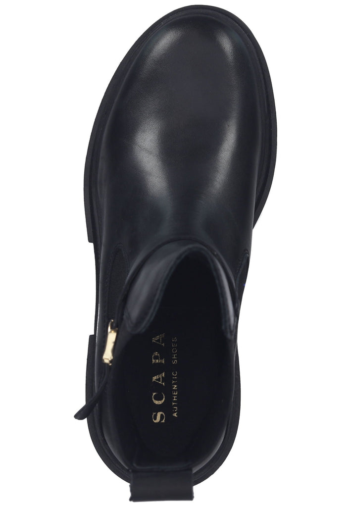 Scapa Stiefelette Leder Schwarz
