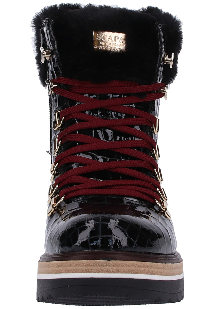 Scapa Stiefelette Leder Schwarz Warmfutter