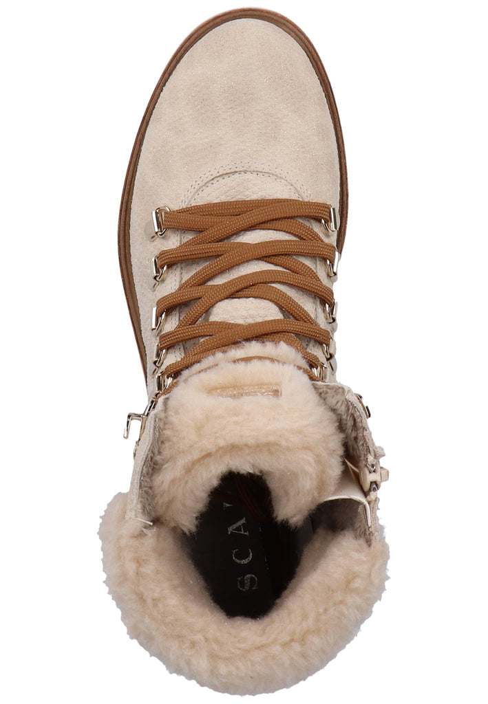 Scapa Stiefelette Leder/Textil Beige