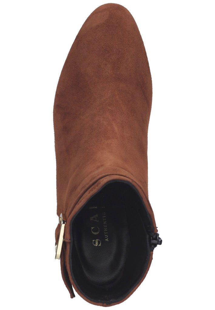 Scapa Stiefelette Veloursleder Braun
