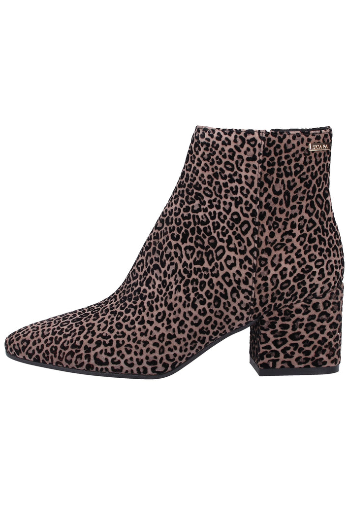 Scapa Stiefelette Veloursleder Taupe