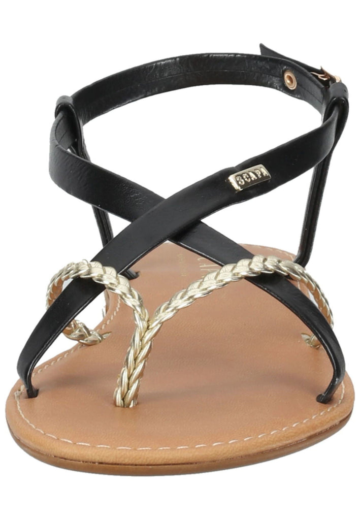 Scapa Zehensteg Leder Schwarz