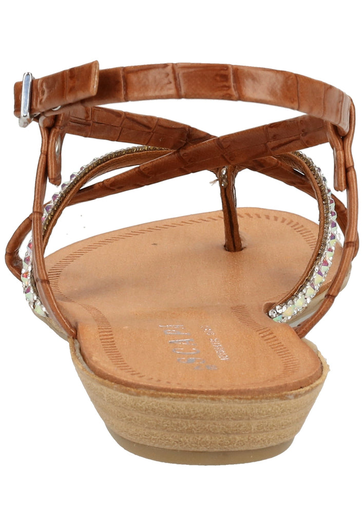 Scapa Zehensteg Lederimitat Braun