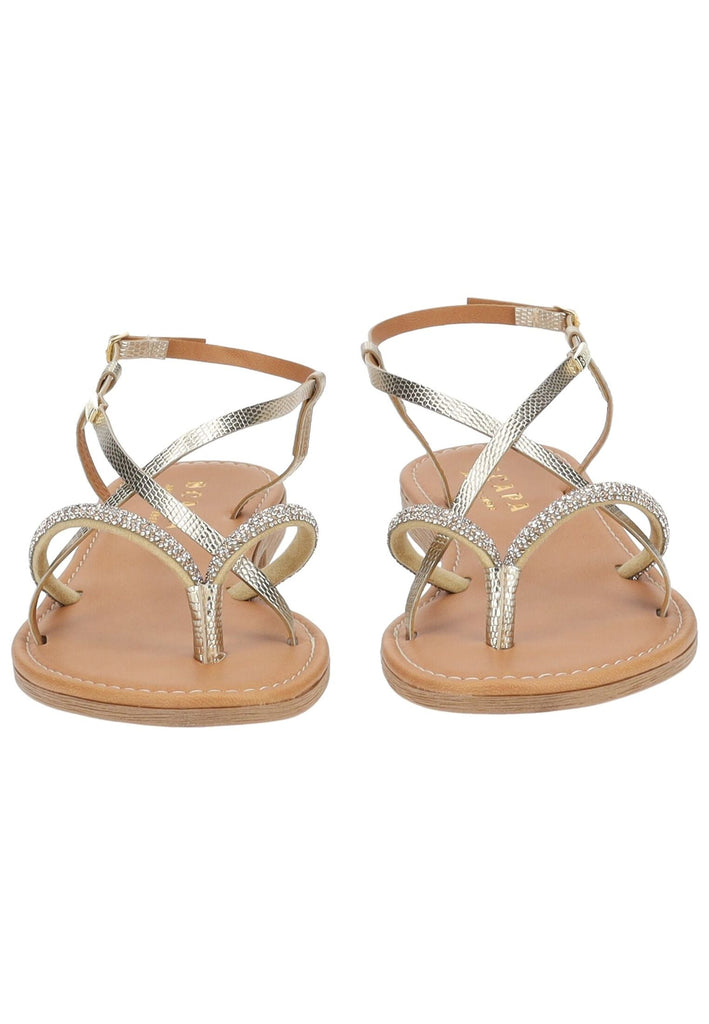 Scapa Zehensteg Lederimitat Platin