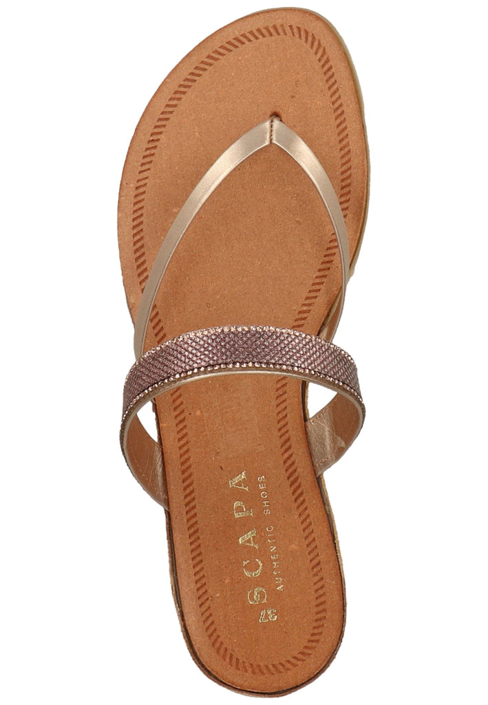 Scapa Zehensteg Lederimitat Rot