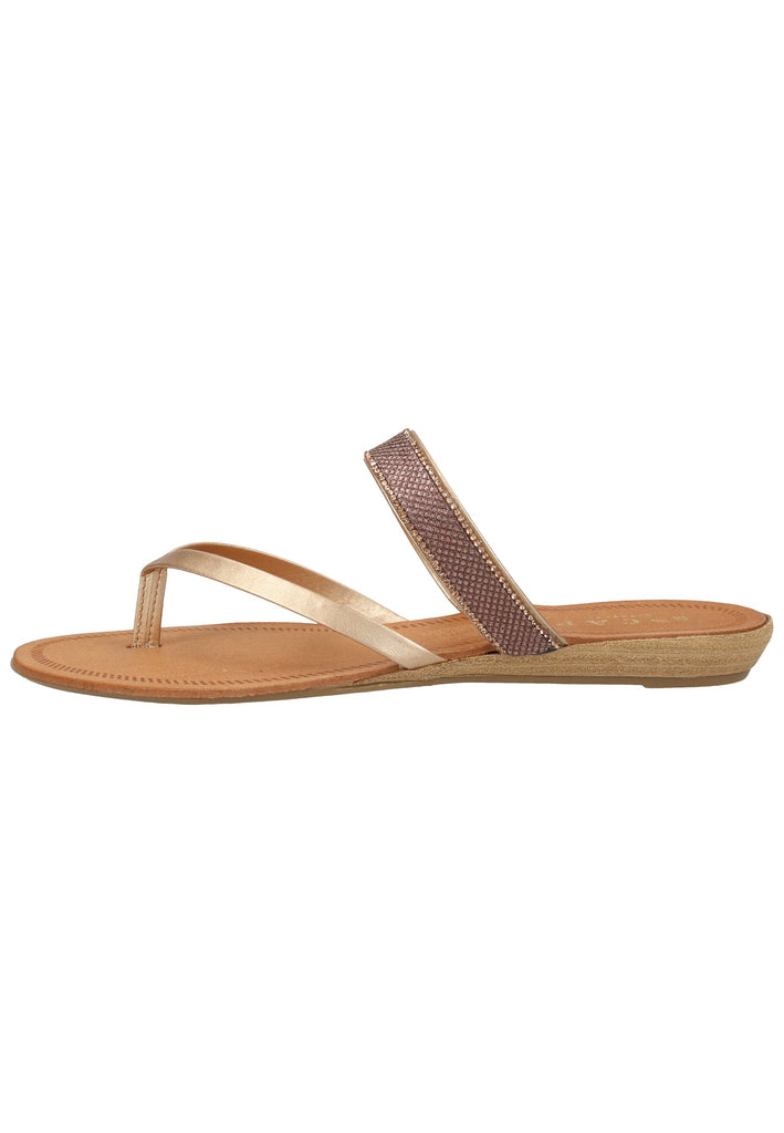 Scapa Zehensteg Lederimitat Rot