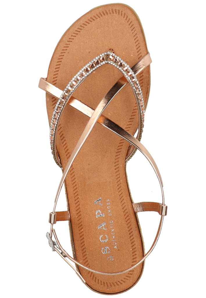 Scapa Zehensteg Lederimitat Rot