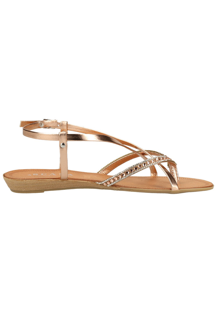 Scapa Zehensteg Lederimitat Rot