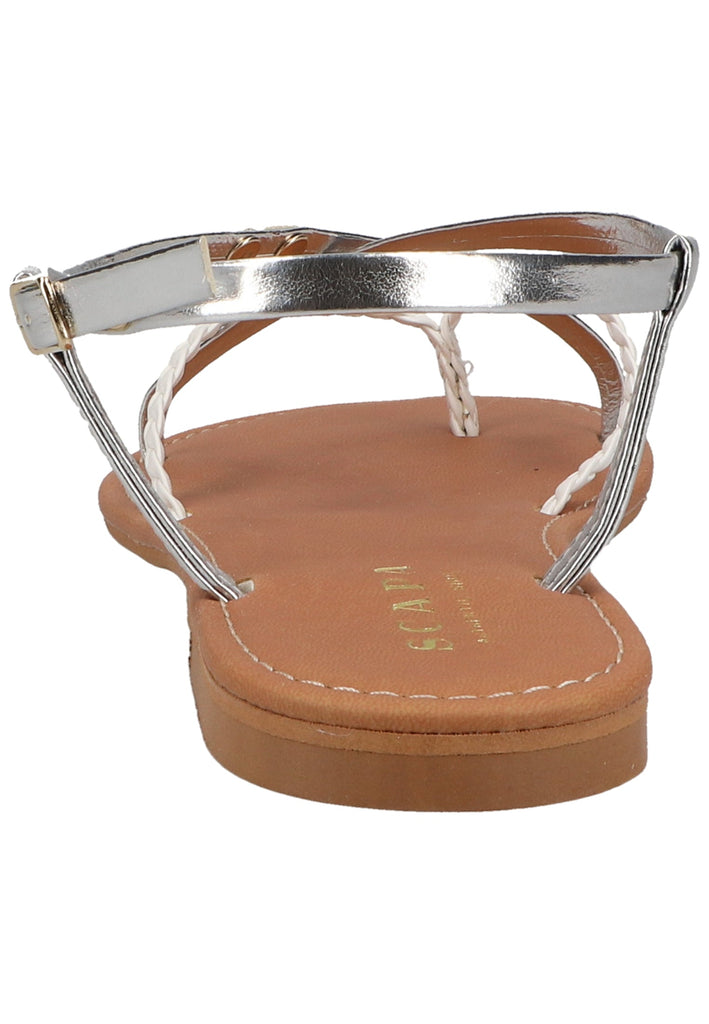 Scapa Zehensteg Lederimitat Silber