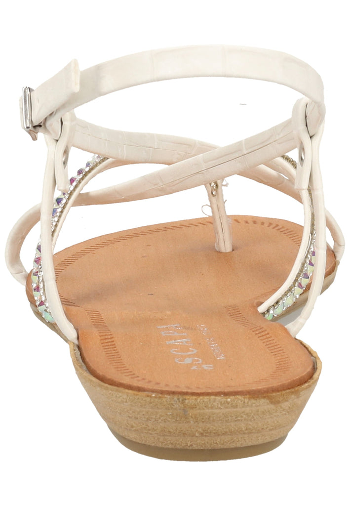 Scapa Zehensteg Lederimitat Weiß