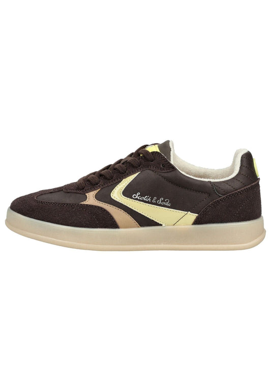 SCOTCH & SODA Sneaker Lederimitat Dunkelbraun