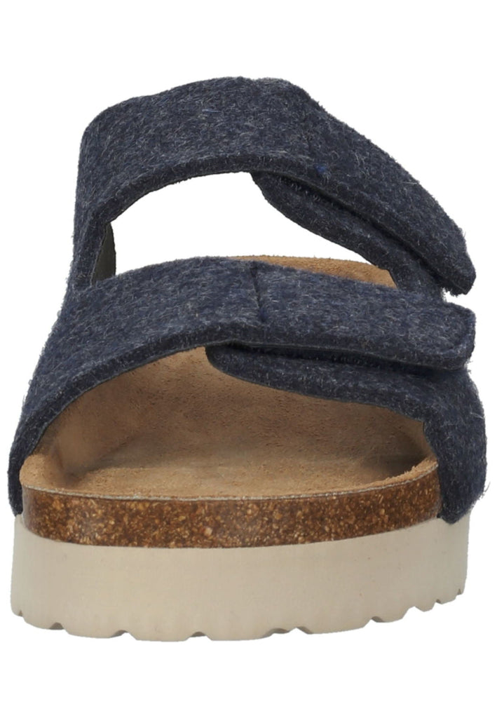 Shepherd Hausschuhe Filz Navy