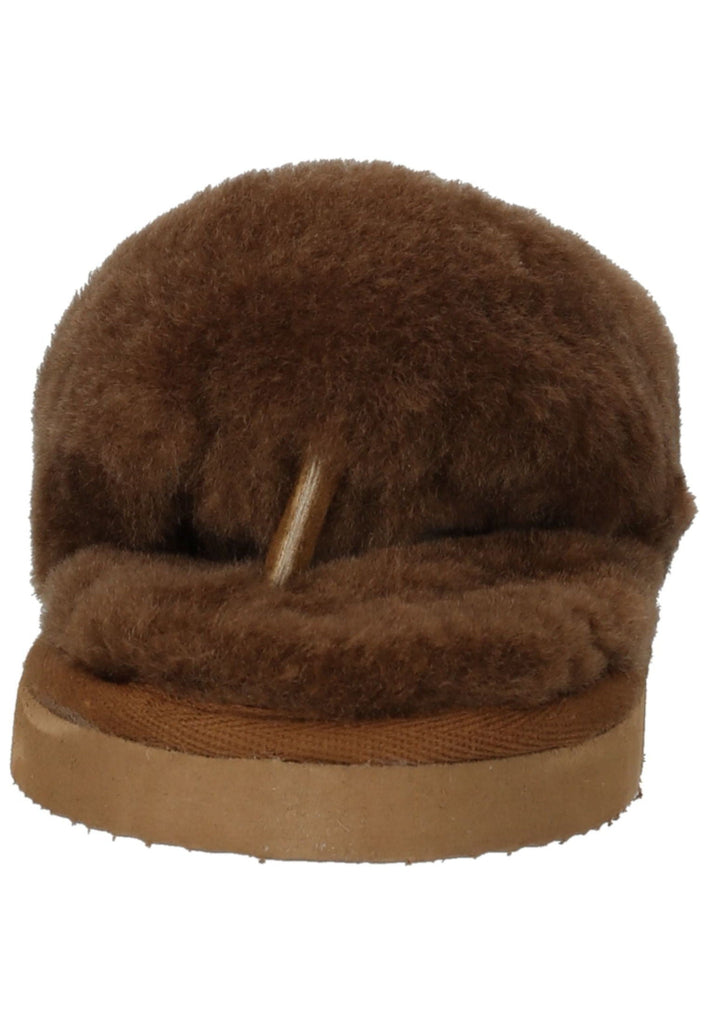 Shepherd Hausschuhe Lammfell Braun