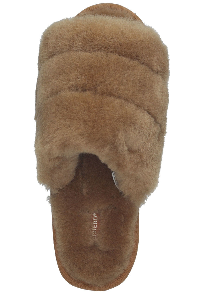 Shepherd Hausschuhe Lammfell Chestnut