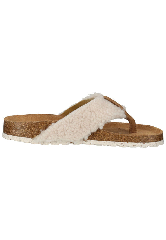 Shepherd Hausschuhe Lammfell Creme