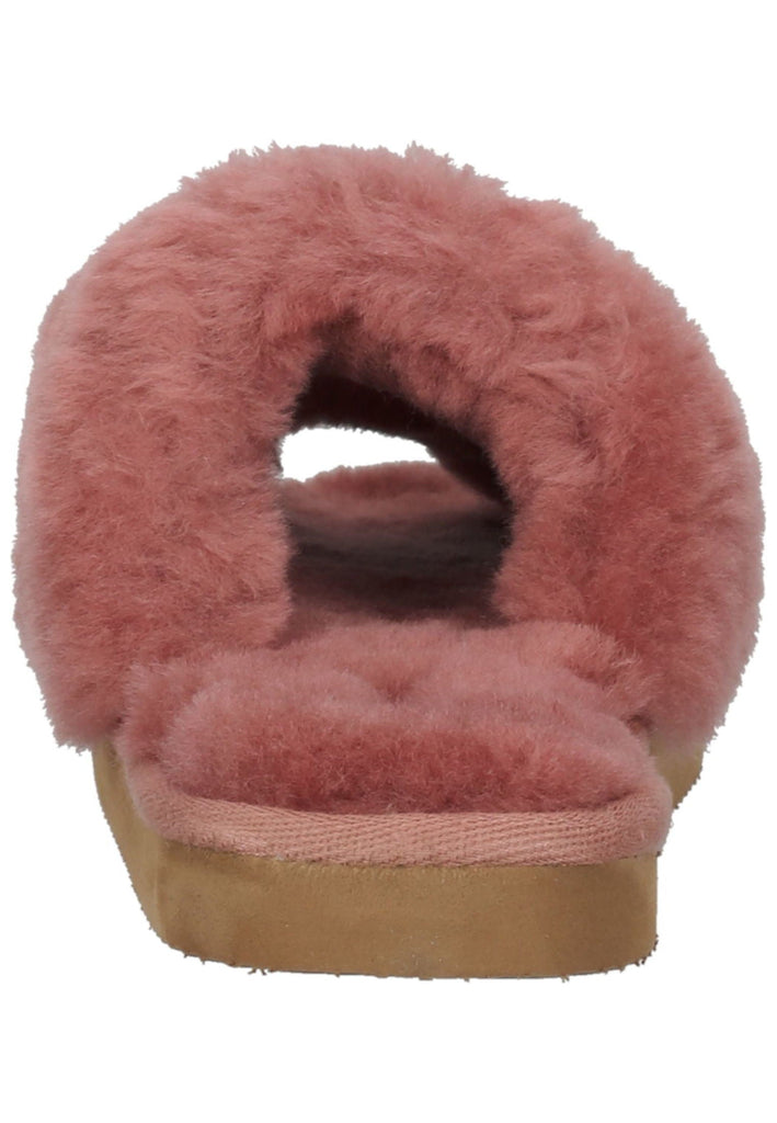 Shepherd Hausschuhe Lammfell Rot/Pink