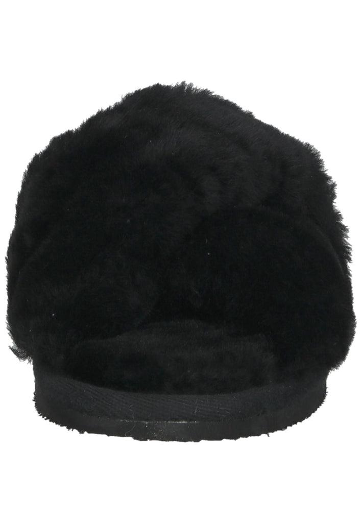 Shepherd Hausschuhe Lammfell Schwarz