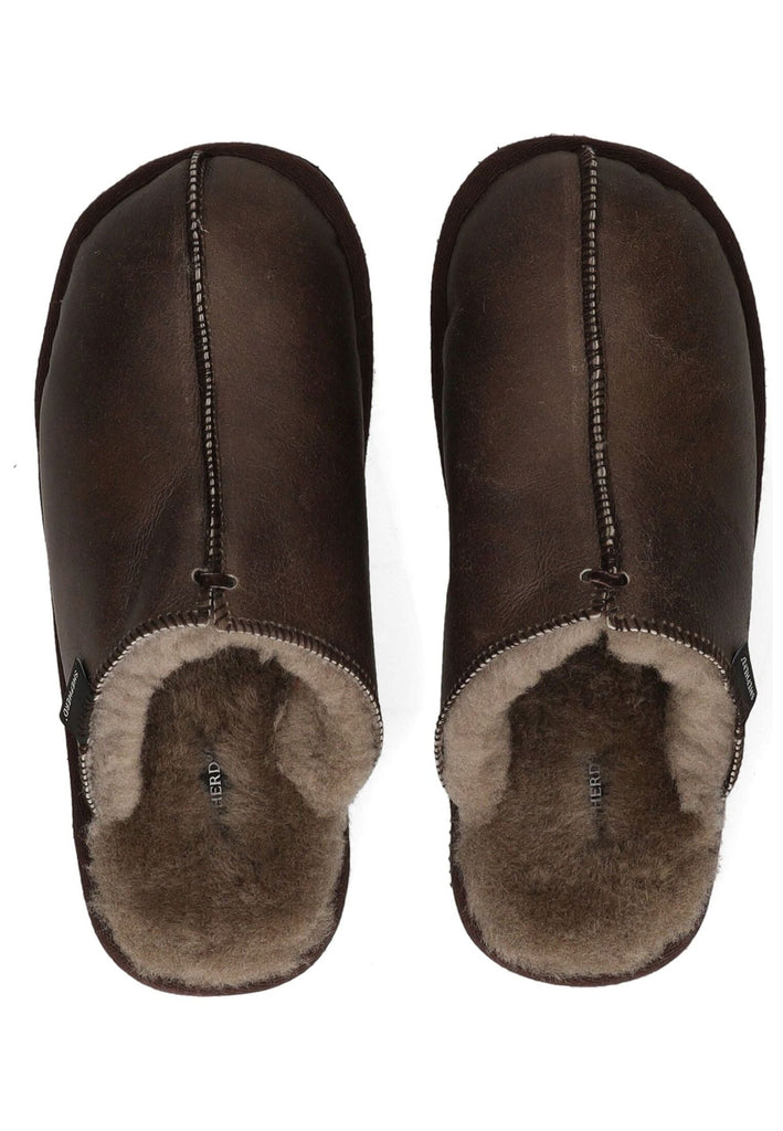 Shepherd Hausschuhe Lammfell Stone Warmfutter