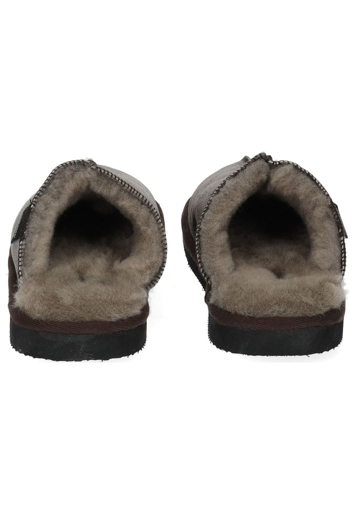 Shepherd Hausschuhe Lammfell Stone Warmfutter