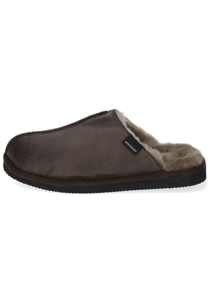 Shepherd Hausschuhe Lammfell Stone Warmfutter