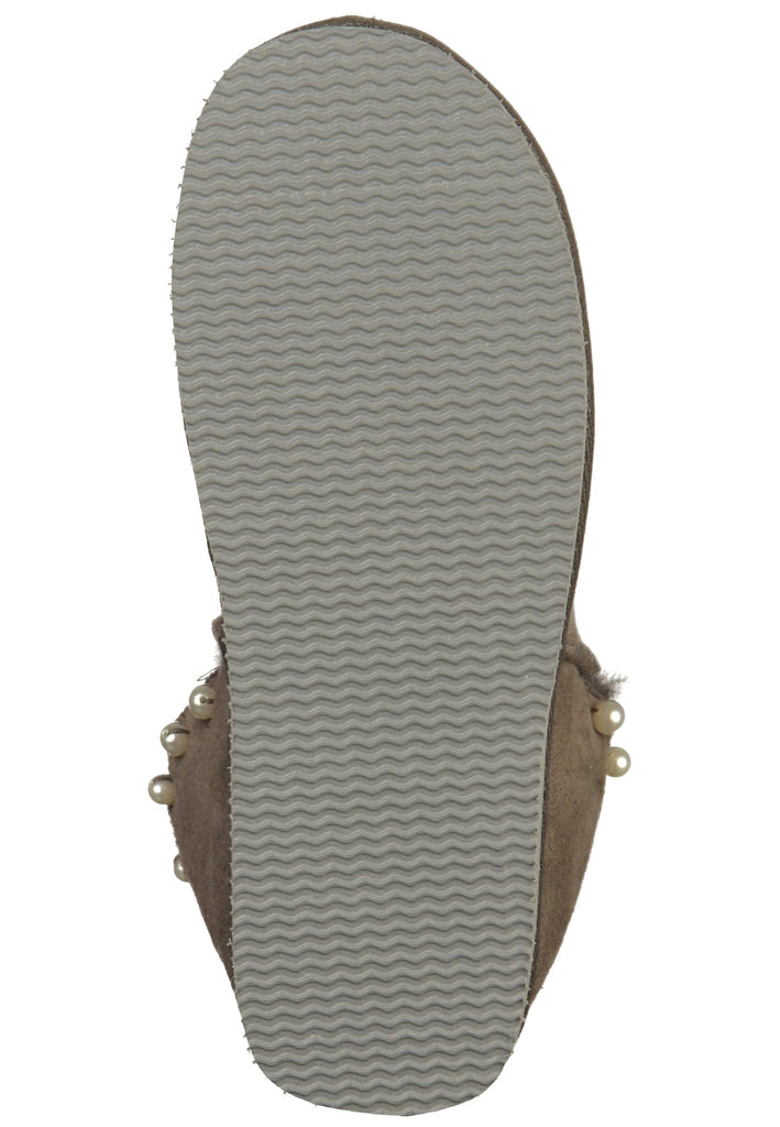 Shepherd Hausschuhe Leder Asphalt