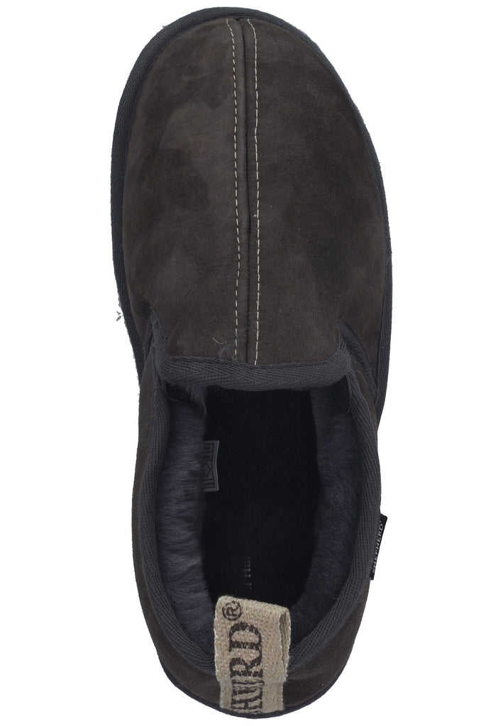 Shepherd Hausschuhe Leder asphalt Warmfutter