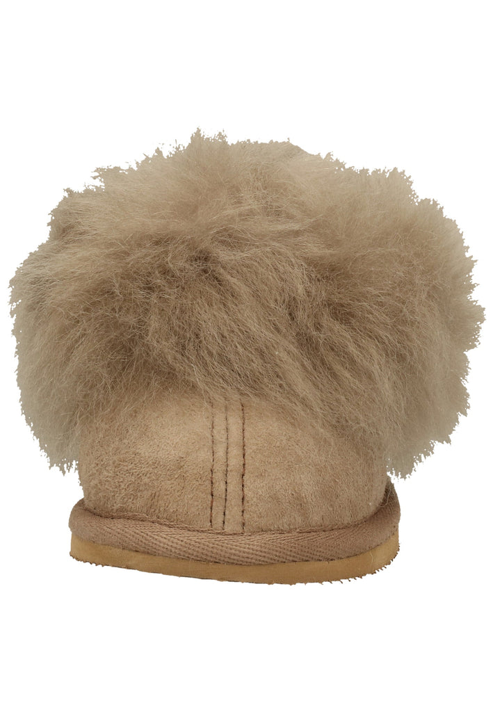 Shepherd Hausschuhe Leder Beige Warmfutter