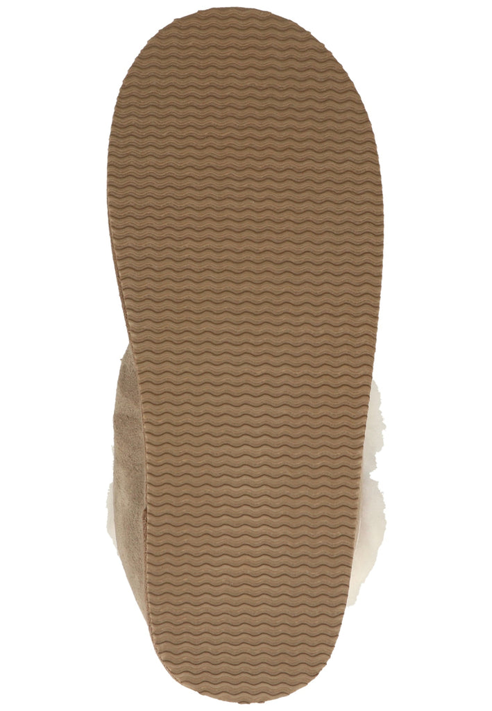 Shepherd Hausschuhe Leder Beige Warmfutter