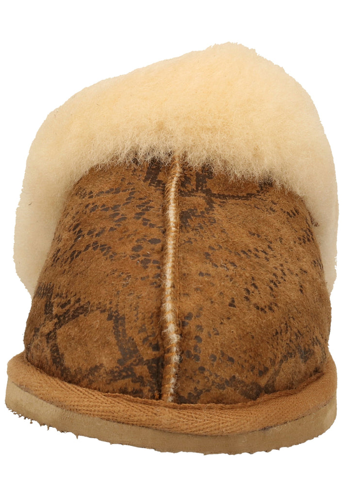 Shepherd Hausschuhe Leder Braun Warmfutter