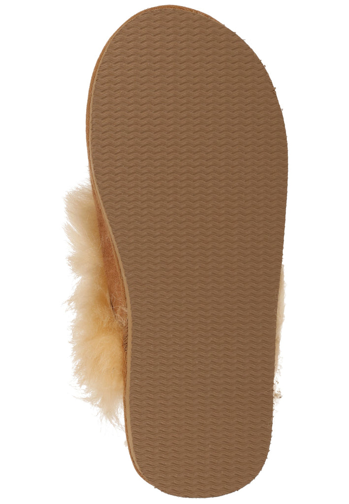 Shepherd Hausschuhe Leder Chestnut Warmfutter