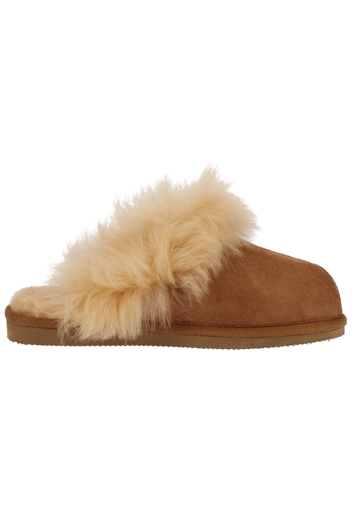 Shepherd Hausschuhe Leder Chestnut Warmfutter
