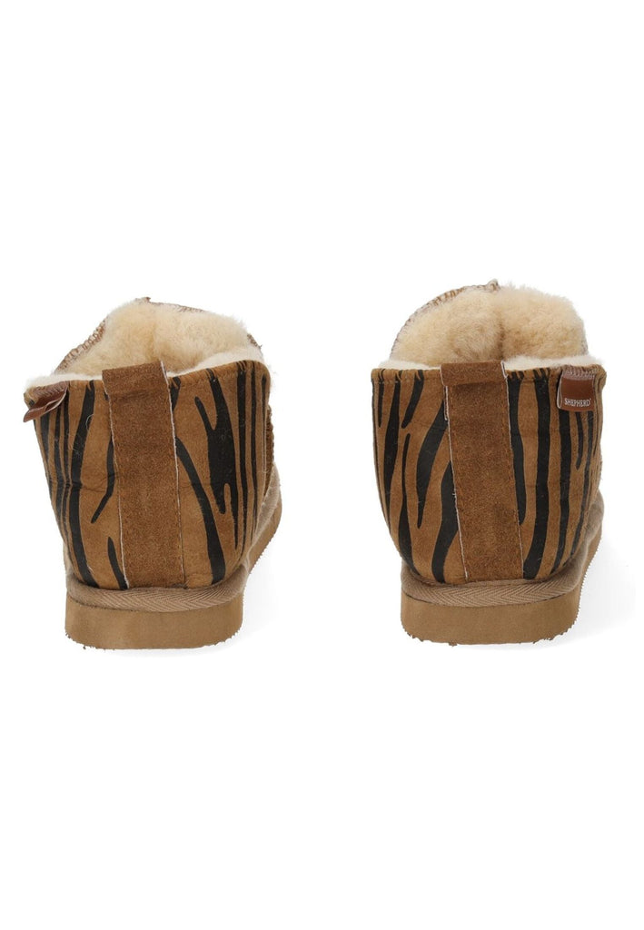 Shepherd Hausschuhe Leder Chestnut Warmfutter