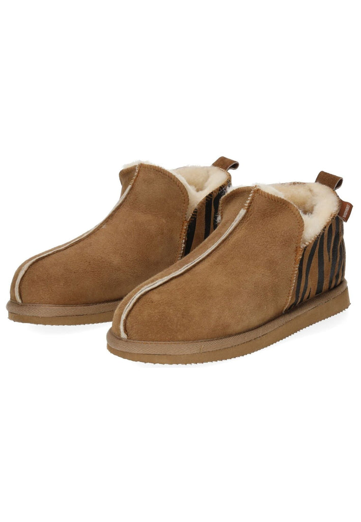 Shepherd Hausschuhe Leder Chestnut Warmfutter