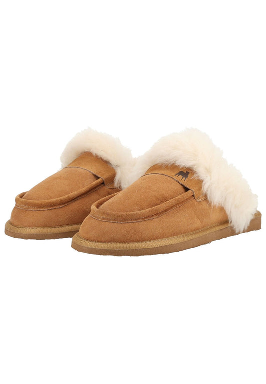 Shepherd Hausschuhe Leder Chestnut Warmfutter