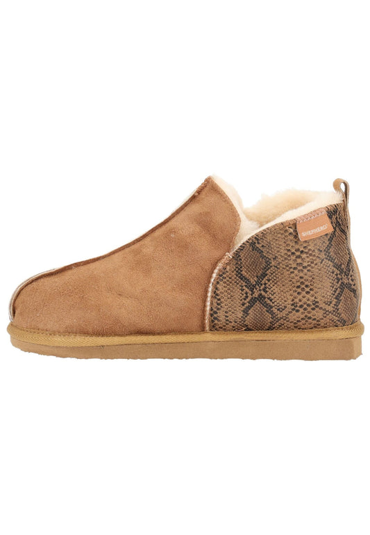 Shepherd Hausschuhe Leder Chestnut Warmfutter