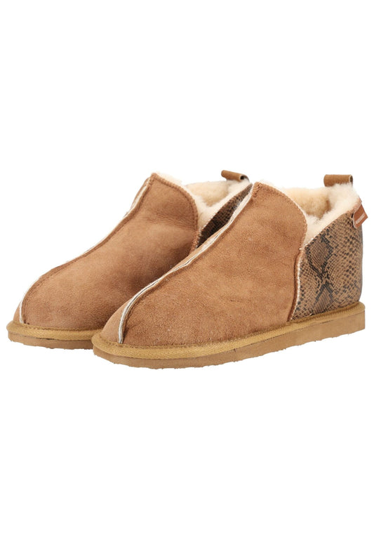 Shepherd Hausschuhe Leder Chestnut Warmfutter