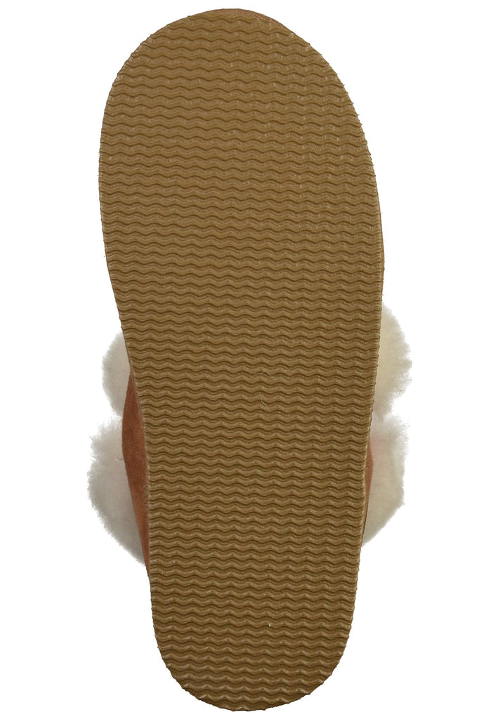 Shepherd Hausschuhe Leder Cognac Warmfutter