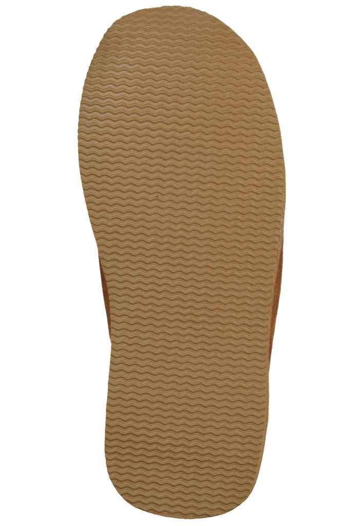 Shepherd Hausschuhe Leder Cognac Warmfutter