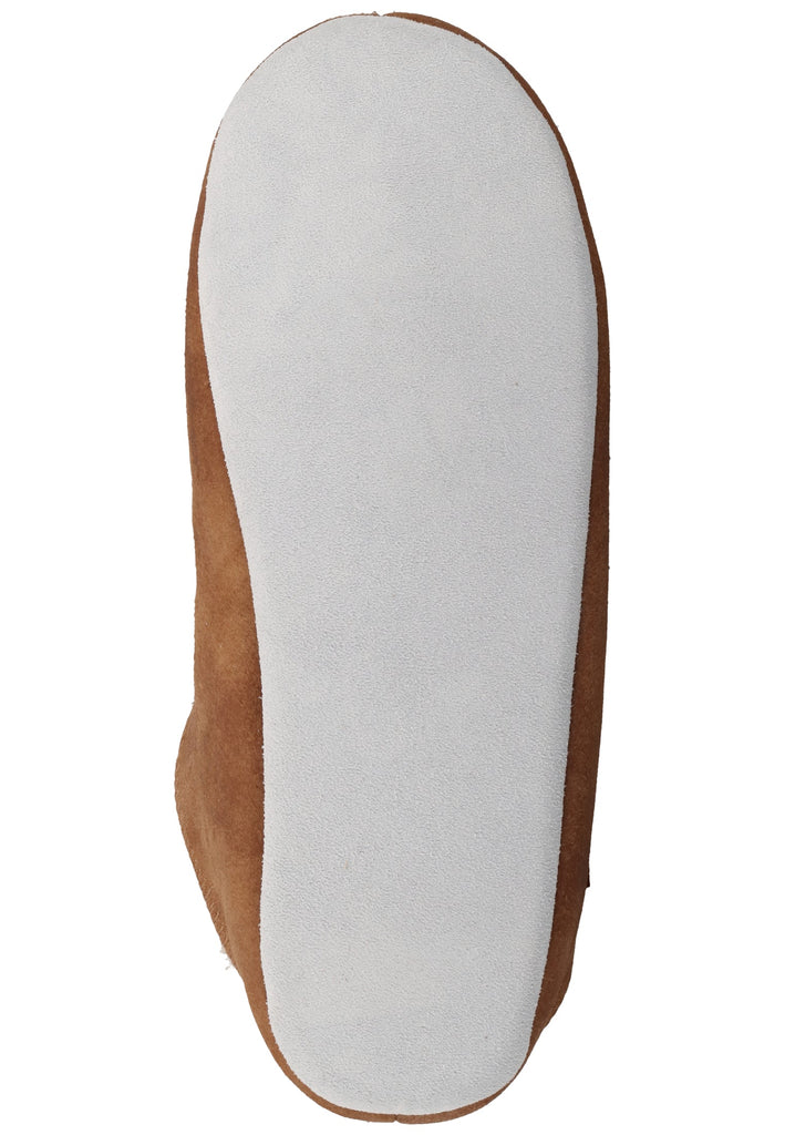 Shepherd Hausschuhe Leder Cognac Warmfutter