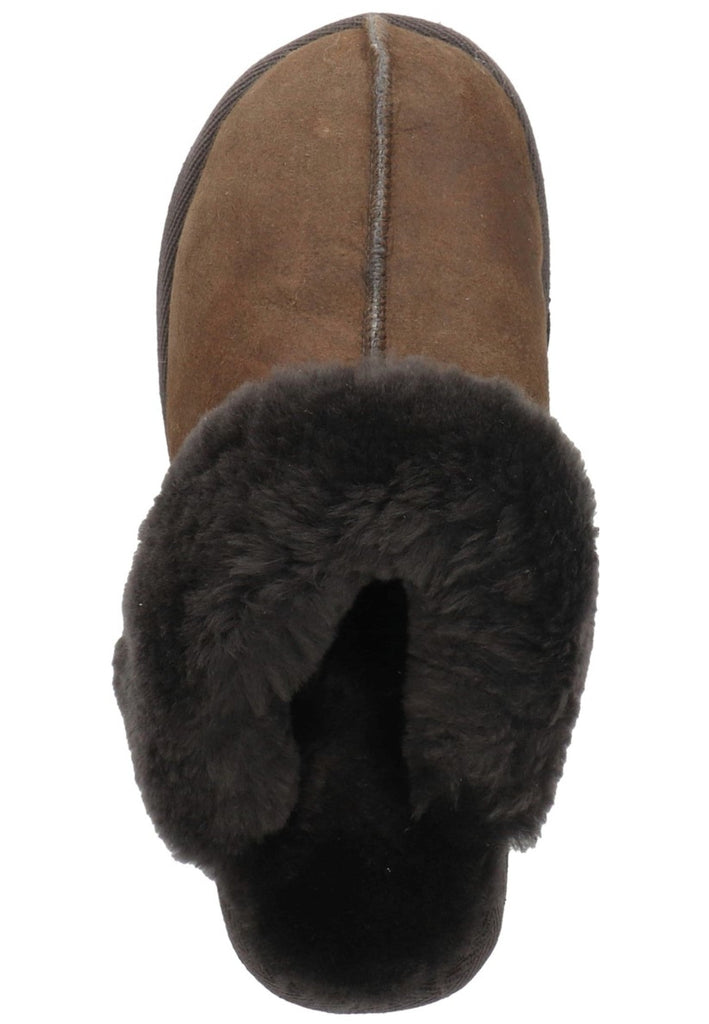 Shepherd Hausschuhe Leder Dunkelgrau