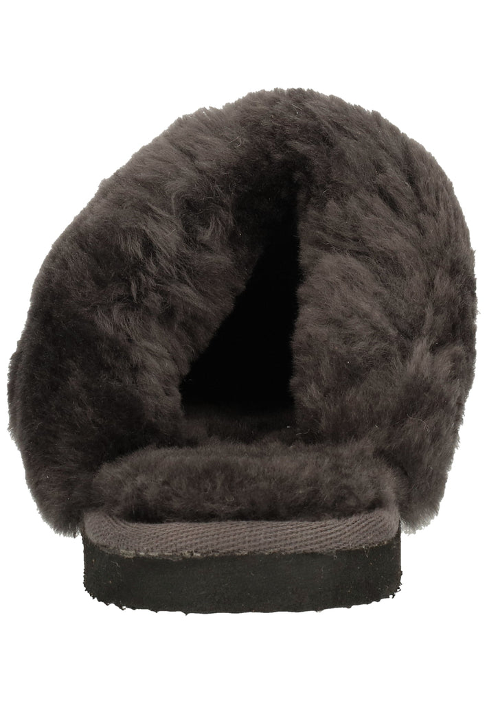 Shepherd Hausschuhe Leder Dunkelgrau